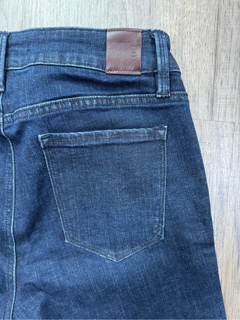Level 99 Dark Wash Skinny Jeans with Red Stripe Trim 28 - Picture 10 of 11